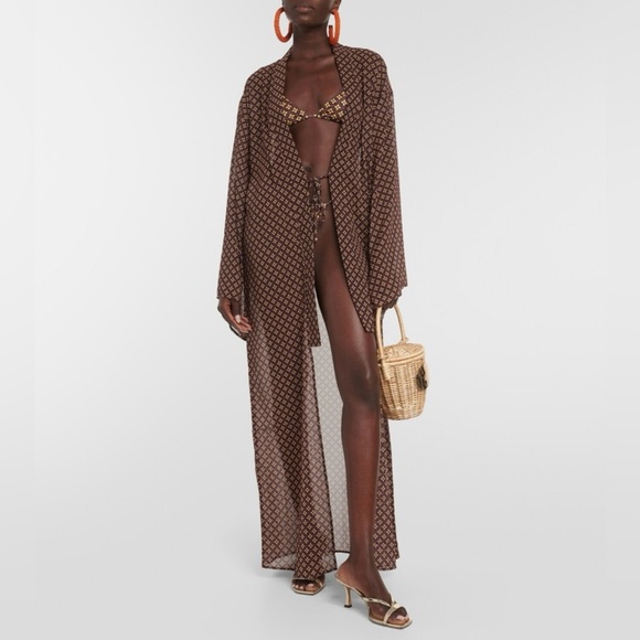 Bananhot Kimono & Pant CoOrd Set Cover Up NWOT Size: XL Stunning Resortwear - Picture 10 of 13